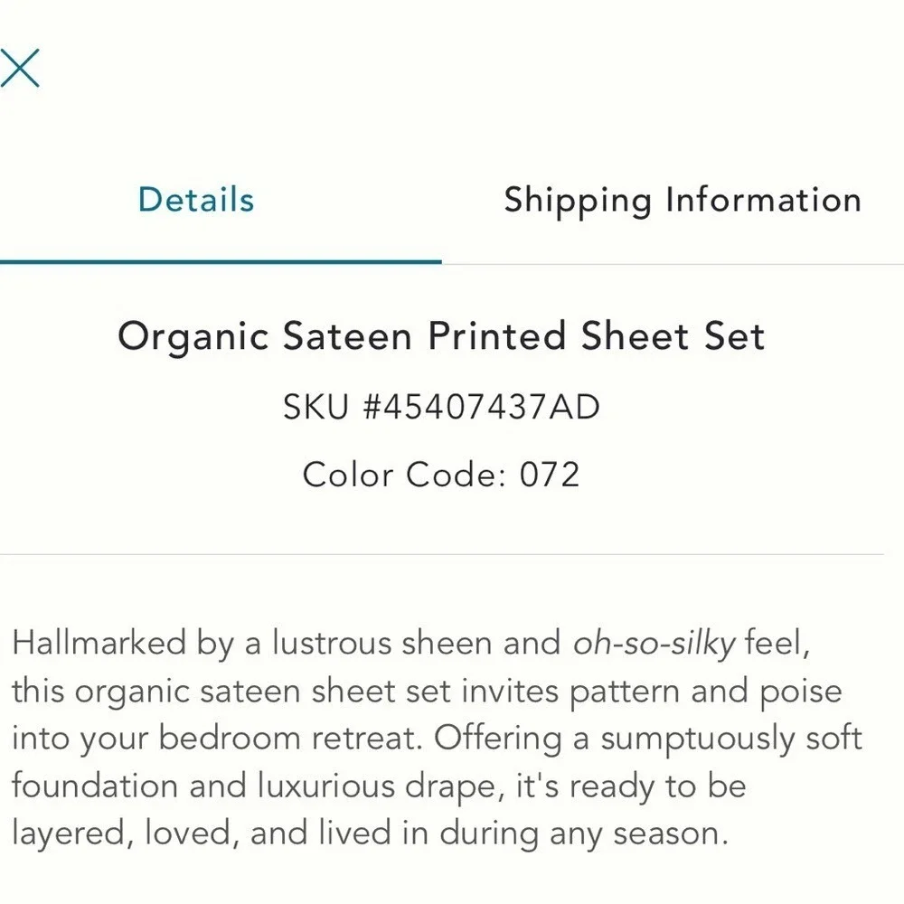 Standard Pillow Case Set
